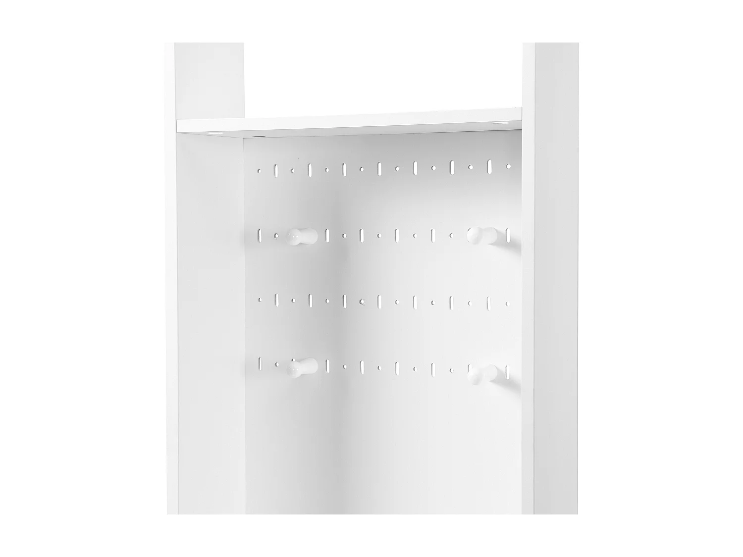 Vestiaire d'entrée multifonctionnel - avec porte-manteau et banc de rangement à chaussures - MDF - Blanc