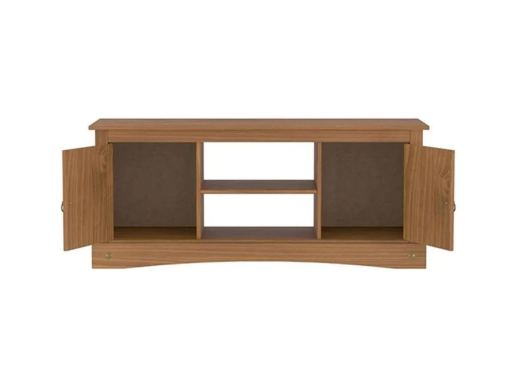 Mesa Television 2 Puertas Rustica De Pino