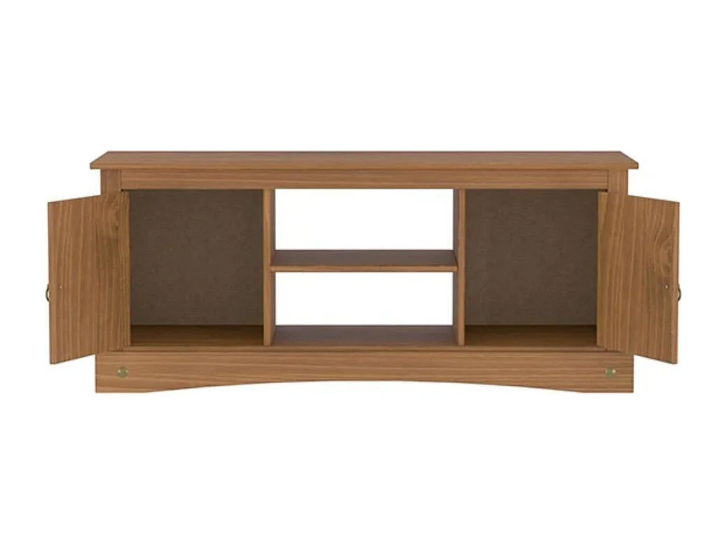 Mesa Television 2 Puertas Rustica De Pino