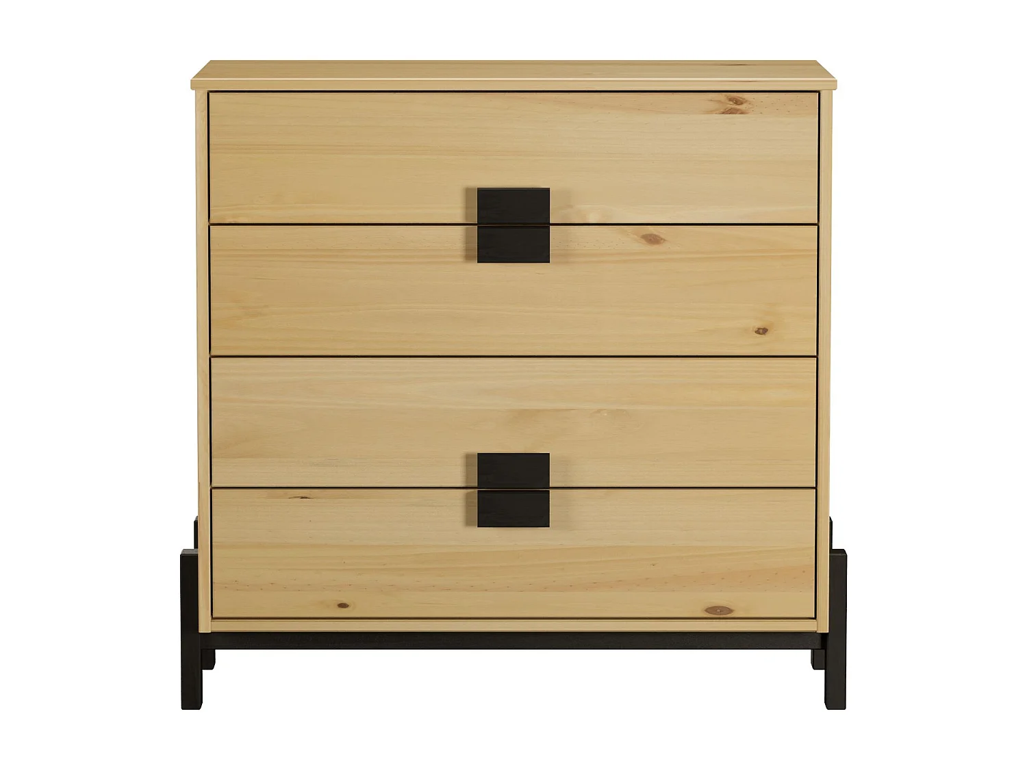 Comoda 4 Cajones Madera De Pino