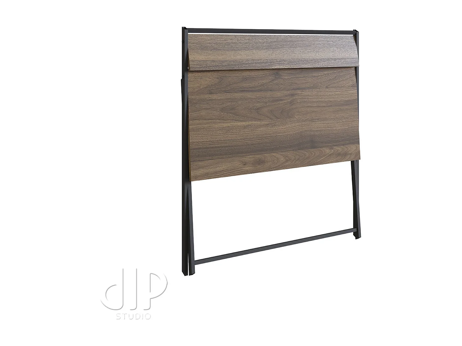 Mesa Escritorio Diseño Plegable Negro/Miel