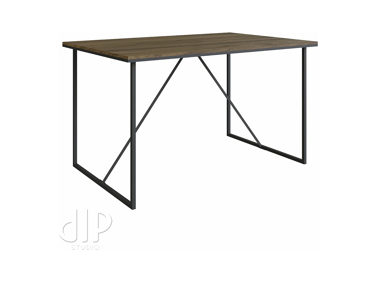 Mesa Escritorio Diseño Moderno Negro/Roble