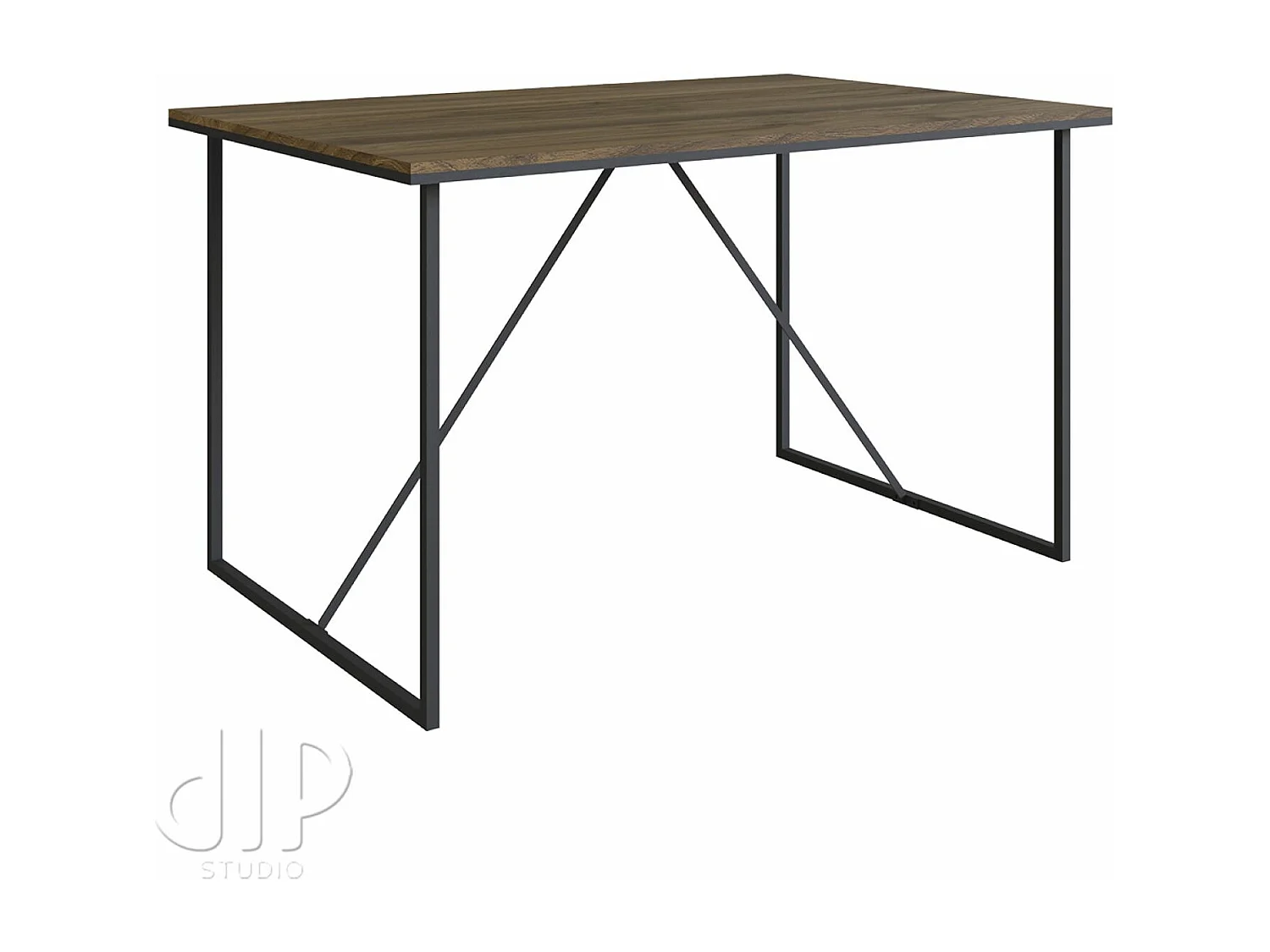 Mesa Escritorio Diseño Moderno Negro/Roble