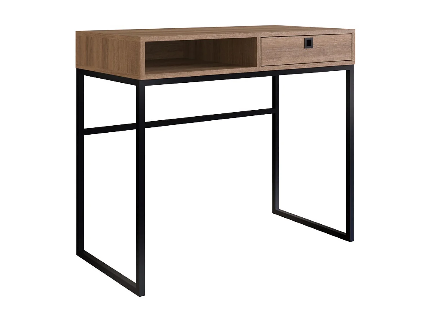 Mesa Escritorio 1 Cajon Negro/Miel