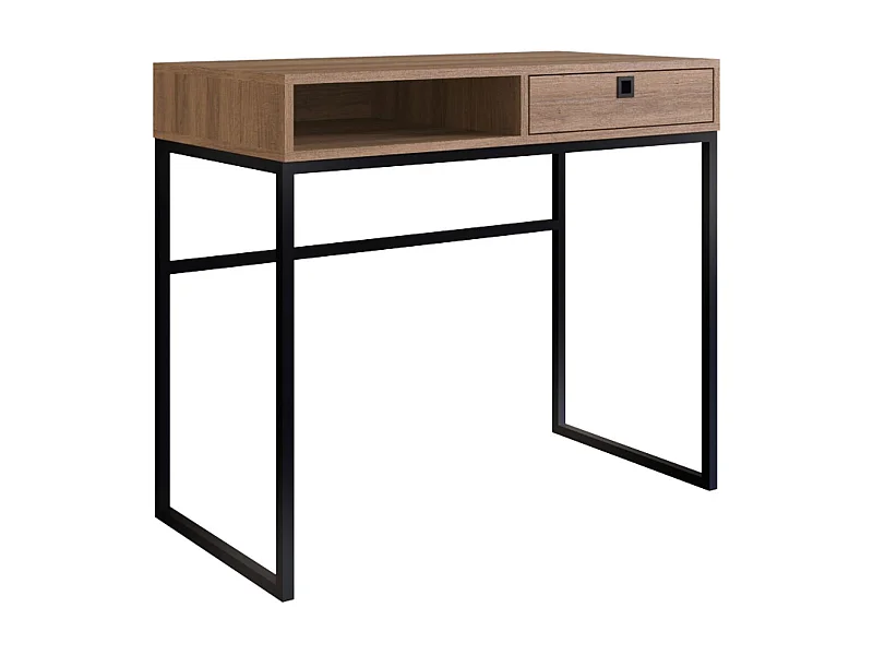 Mesa Escritorio 1 Cajon Negro/Miel