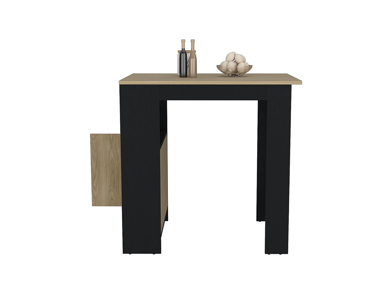 Îlot de cuisine Stirling de 92 cm, wengé et frêne
