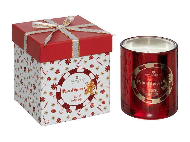 Bougie parfumée Photophore en verre 210G Pain d'épice