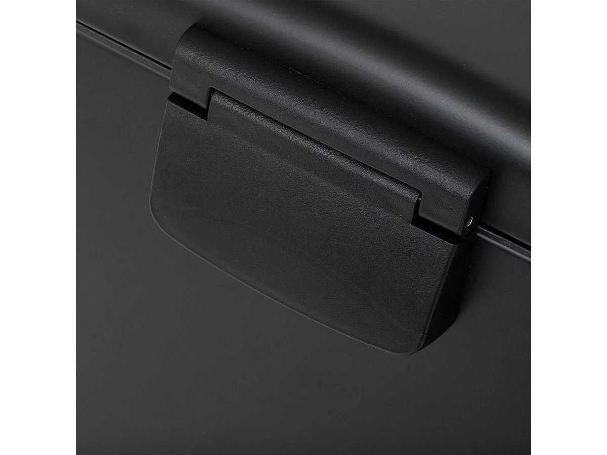 Poubelle 20 Litres  en Métal Noir ouverture à pédale