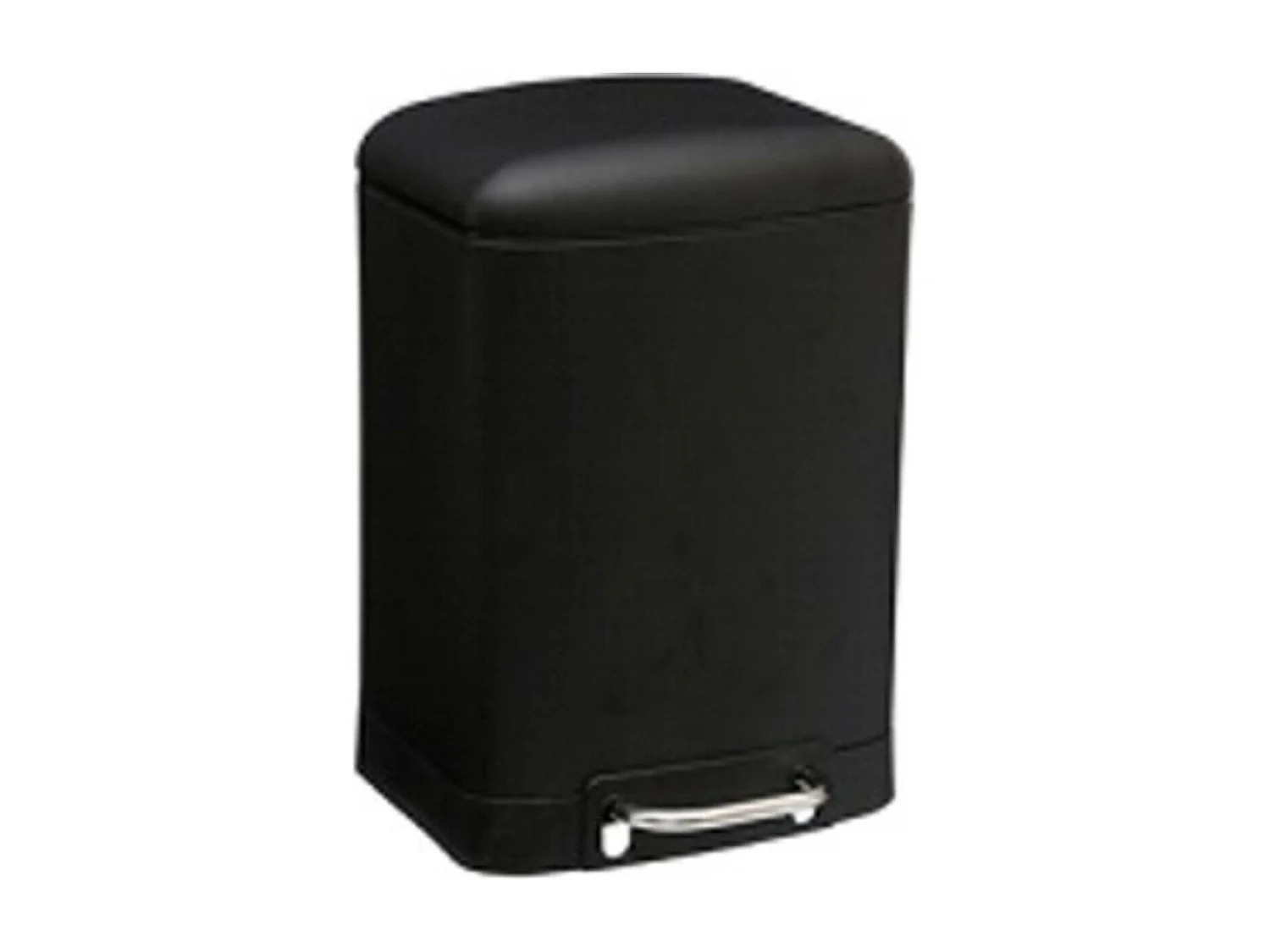 Poubelle 20 Litres  en Métal Noir ouverture à pédale