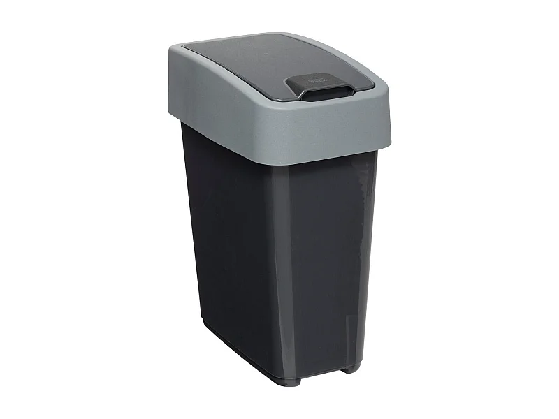 Poubelle 10 Litres 2 systèmes d'ouverture