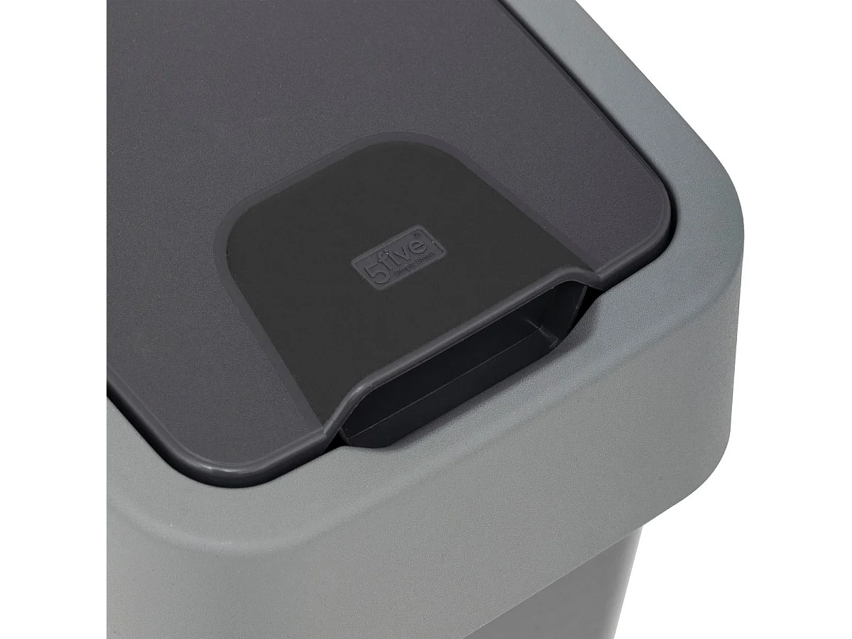 Poubelle 10 Litres 2 systèmes d'ouverture