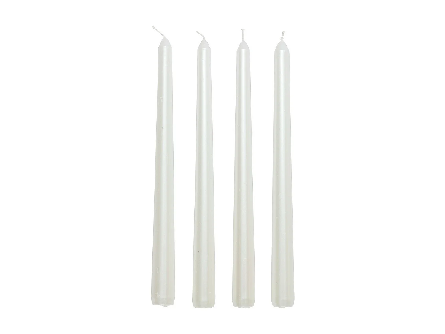 Lot de 4 Bougies Satin Blanc 192G