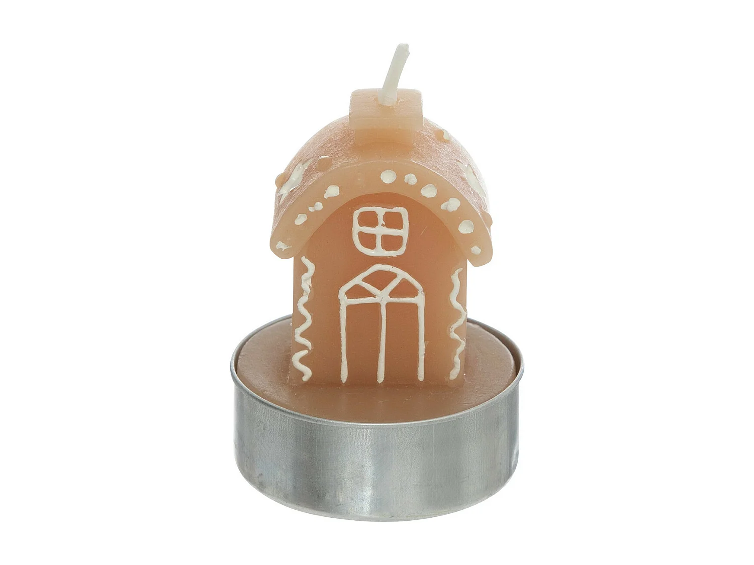 Lot de 4 Bougies déco Maison Pain d'épice