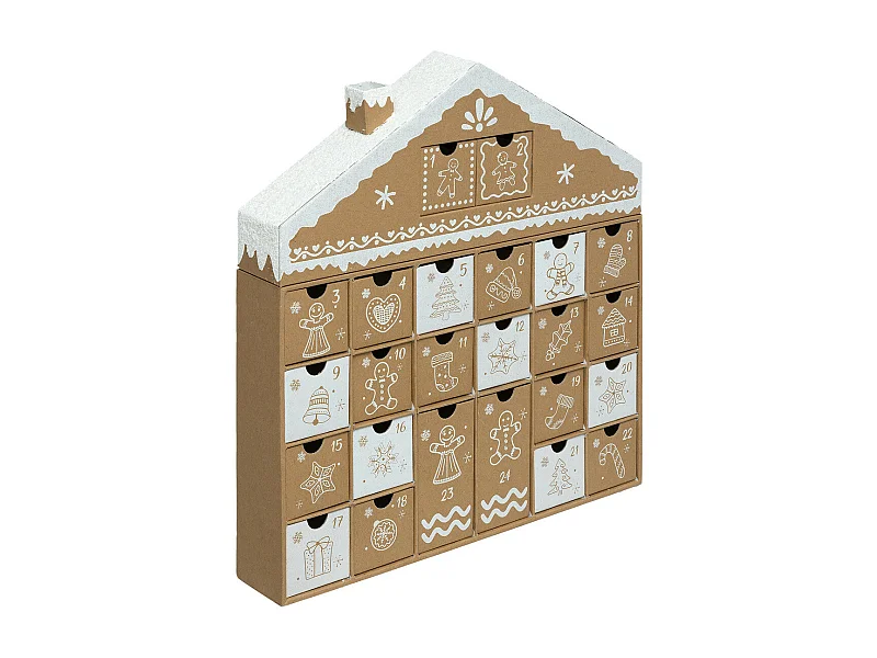 Déco de Noël Calendrier de l'Avent Maison Pain d'épice