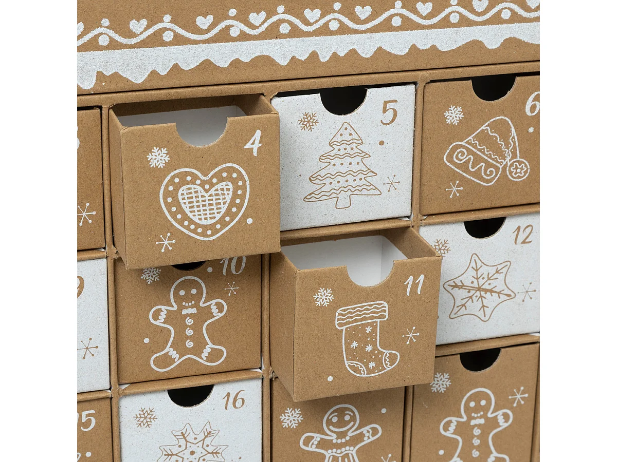 Déco de Noël Calendrier de l'Avent Maison Pain d'épice