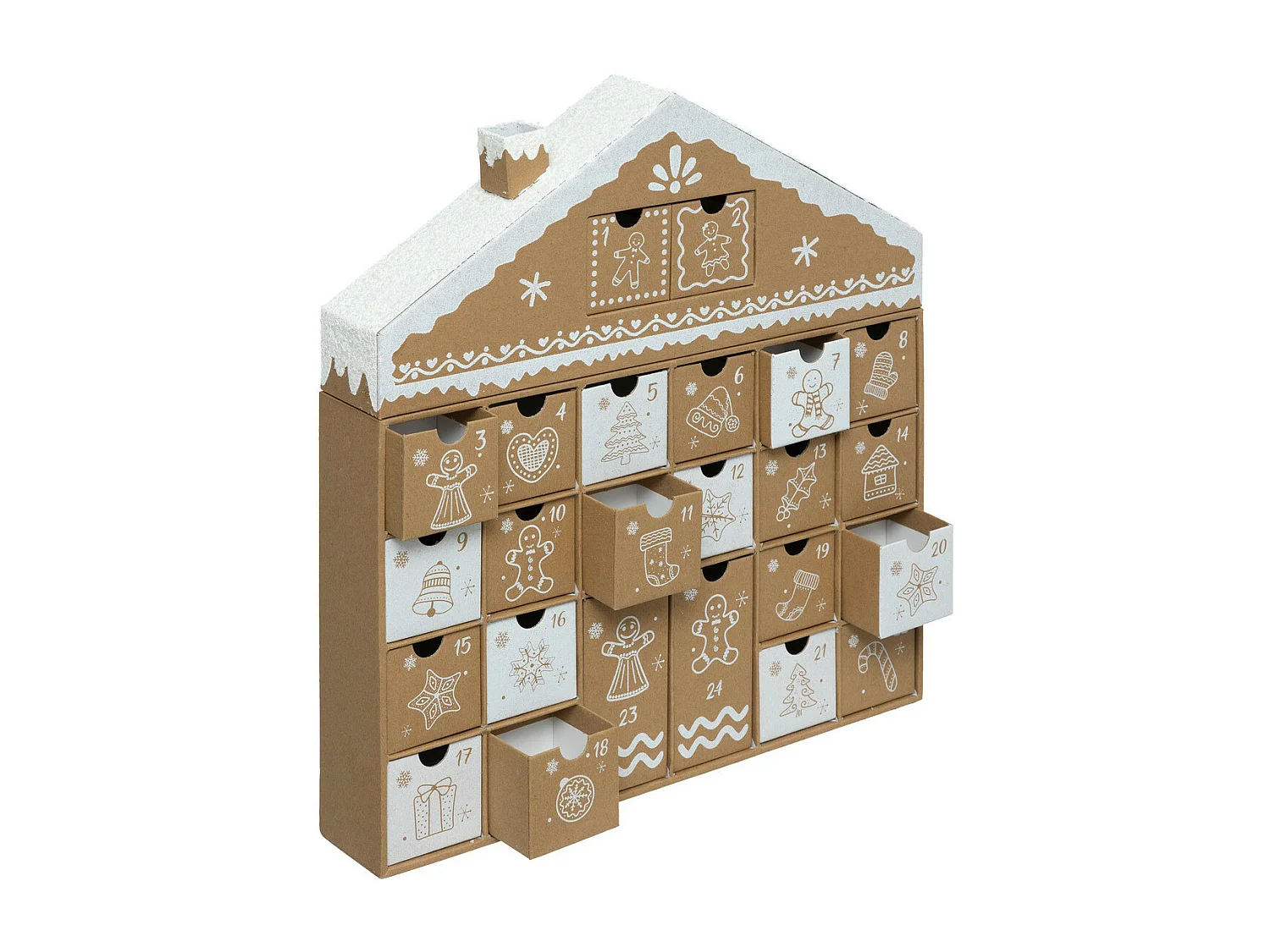 Déco de Noël Calendrier de l'Avent Maison Pain d'épice