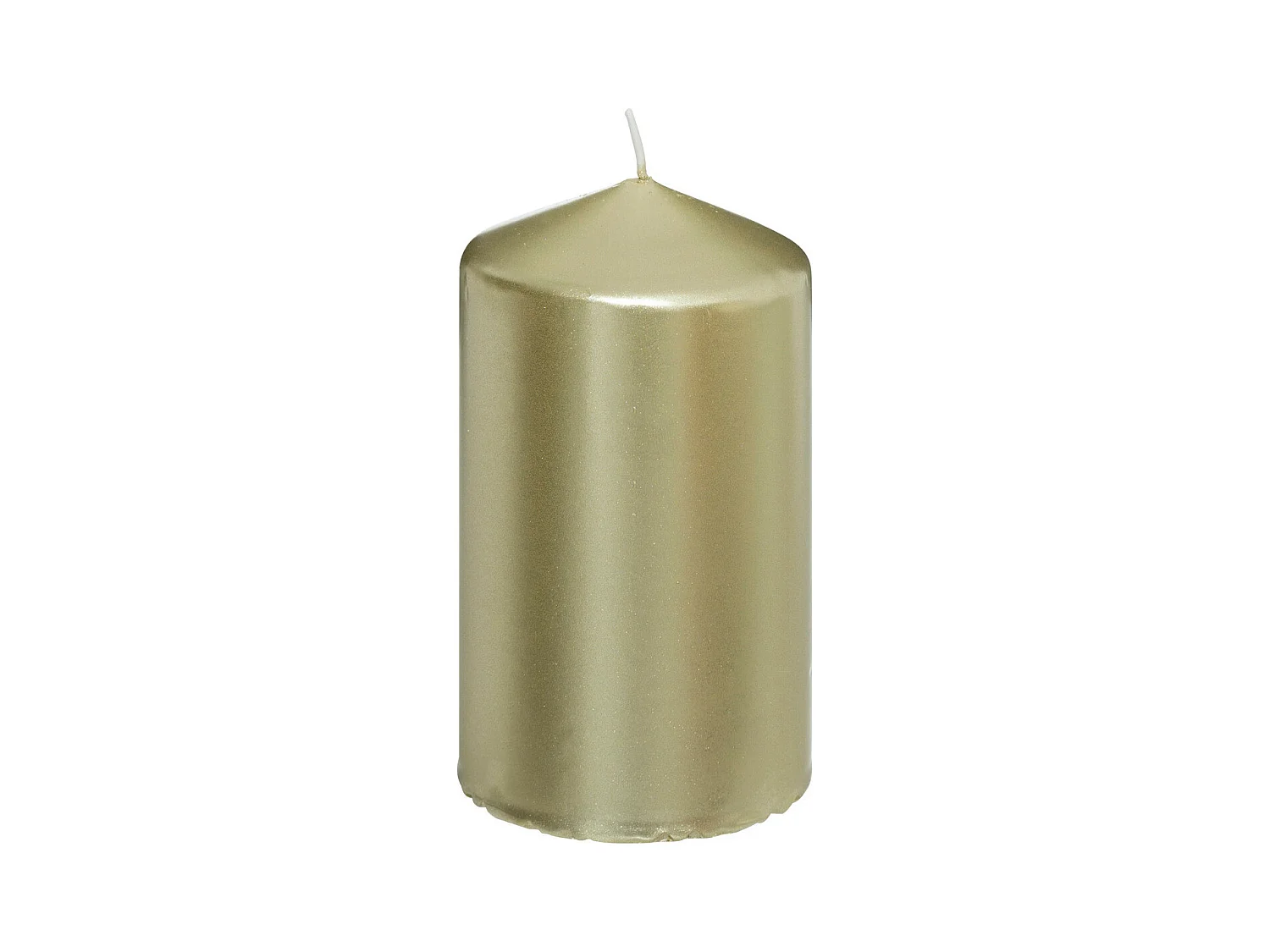 Bougie Ronde Satin OR 335G H 12 cm