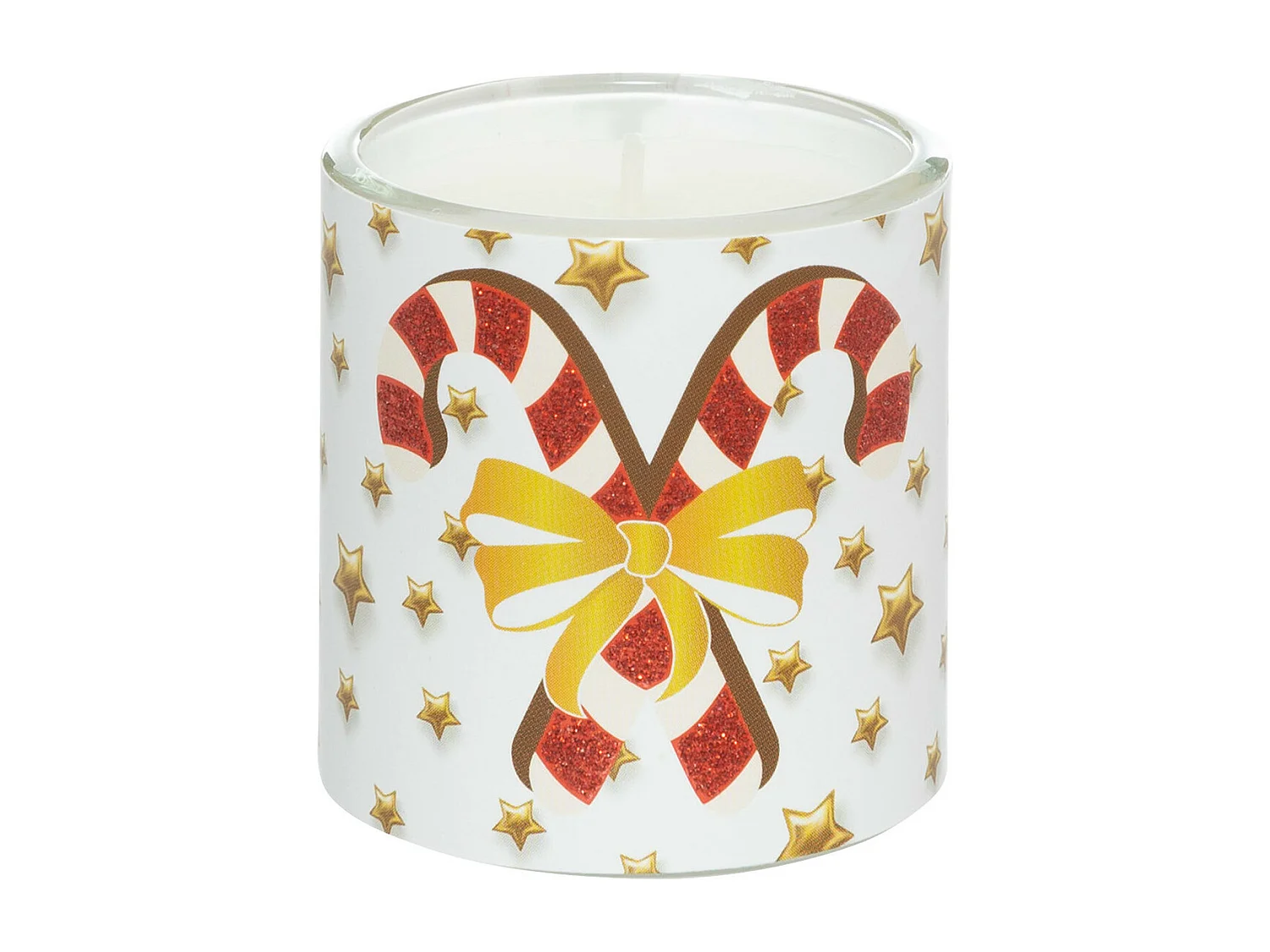 Set de 3 Bougies parfumées dans photophore en verre 135G Pain d'épice