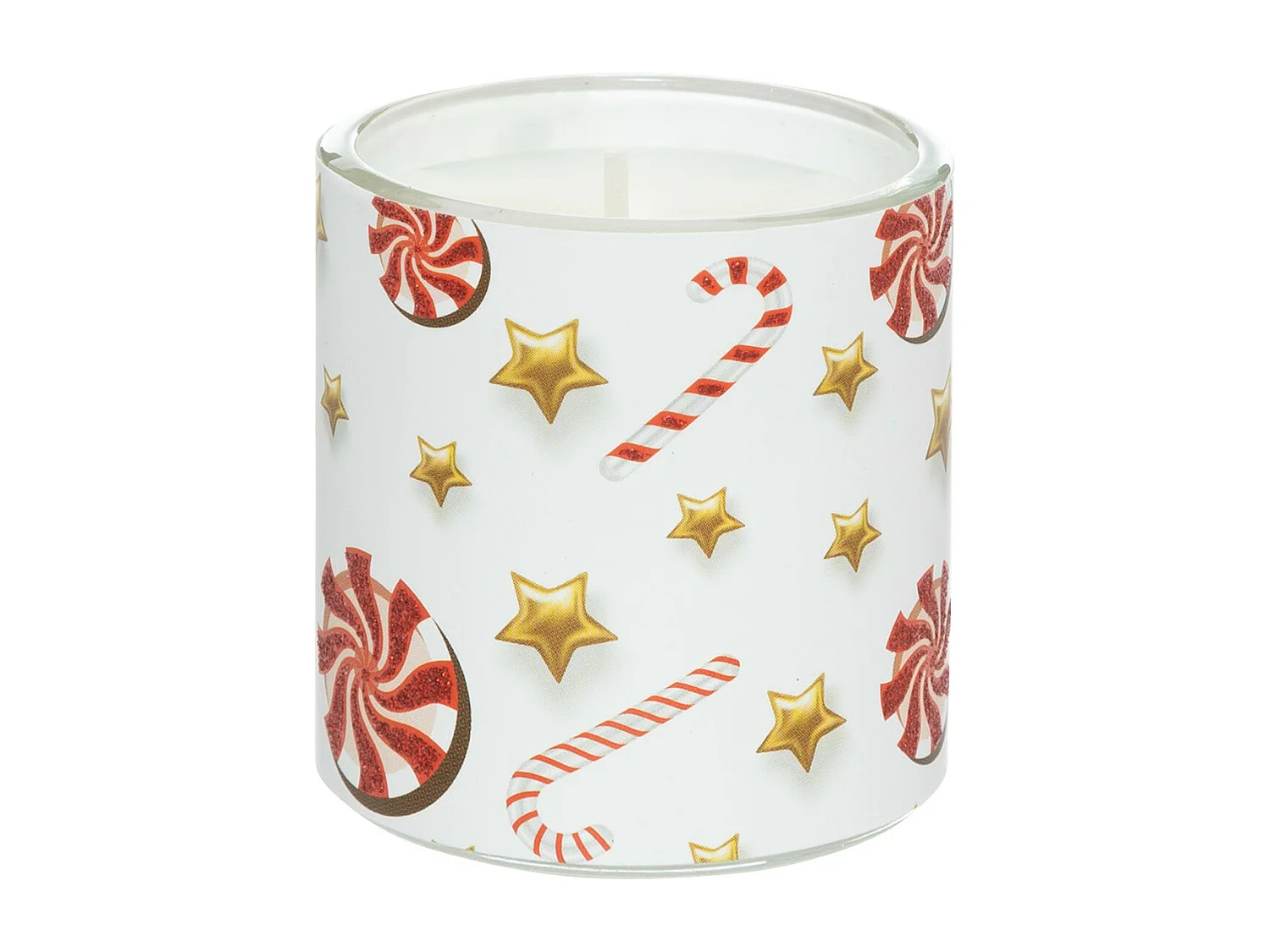 Set de 3 Bougies parfumées dans photophore en verre 135G Pain d'épice