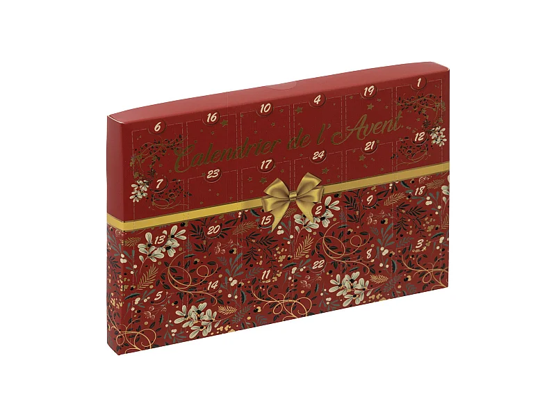 Déco de Noël Calendrier de l'Avent 24 bijoux fantaisies en métal