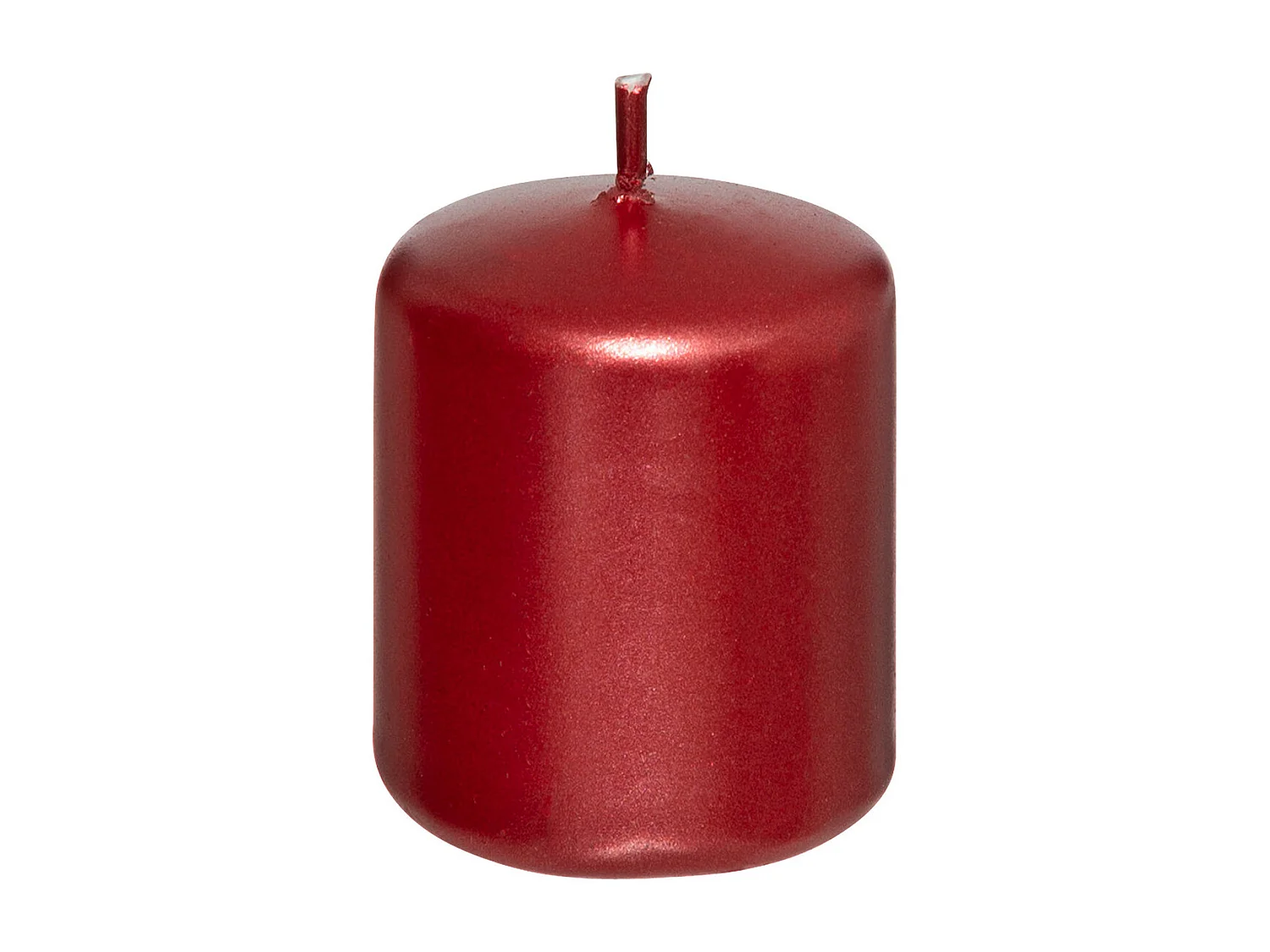 Lot de 4 Bougies Satin Rouge 160G