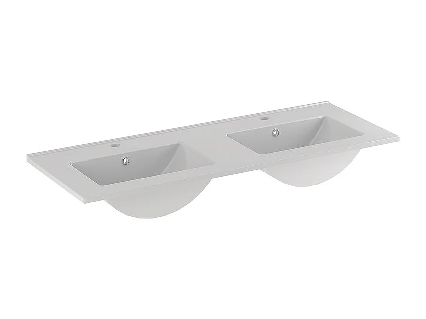 Set di mobili da bagno doppio lavabo Ellie cachemire 120cm
