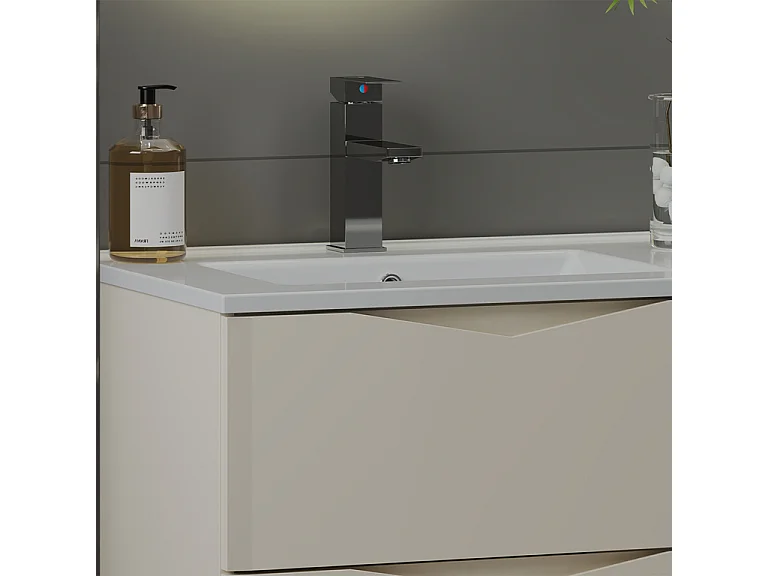 Meuble double vasque encastrée 120cm Ellie Cachemire