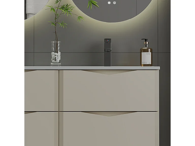 Meuble double vasque encastrée 120cm Ellie Cachemire