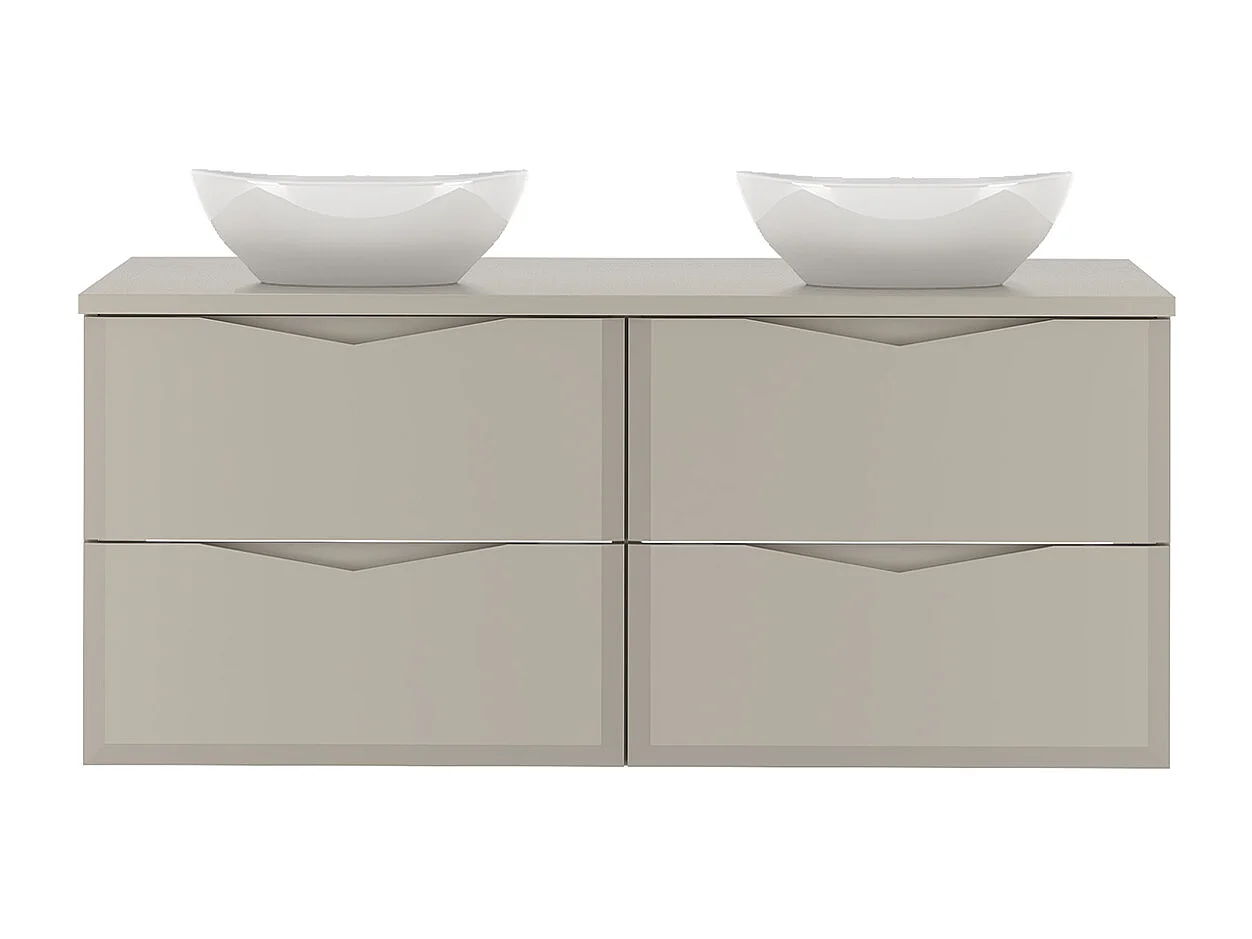 Meuble double vasque 120cm Ellie Cachemire