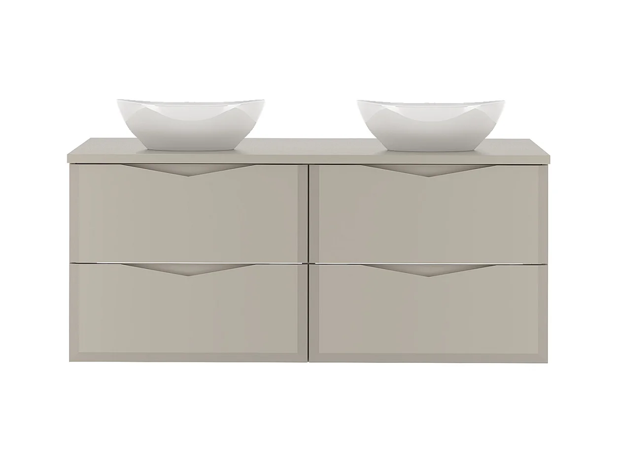 Meuble double vasque 120cm Ellie Cachemire