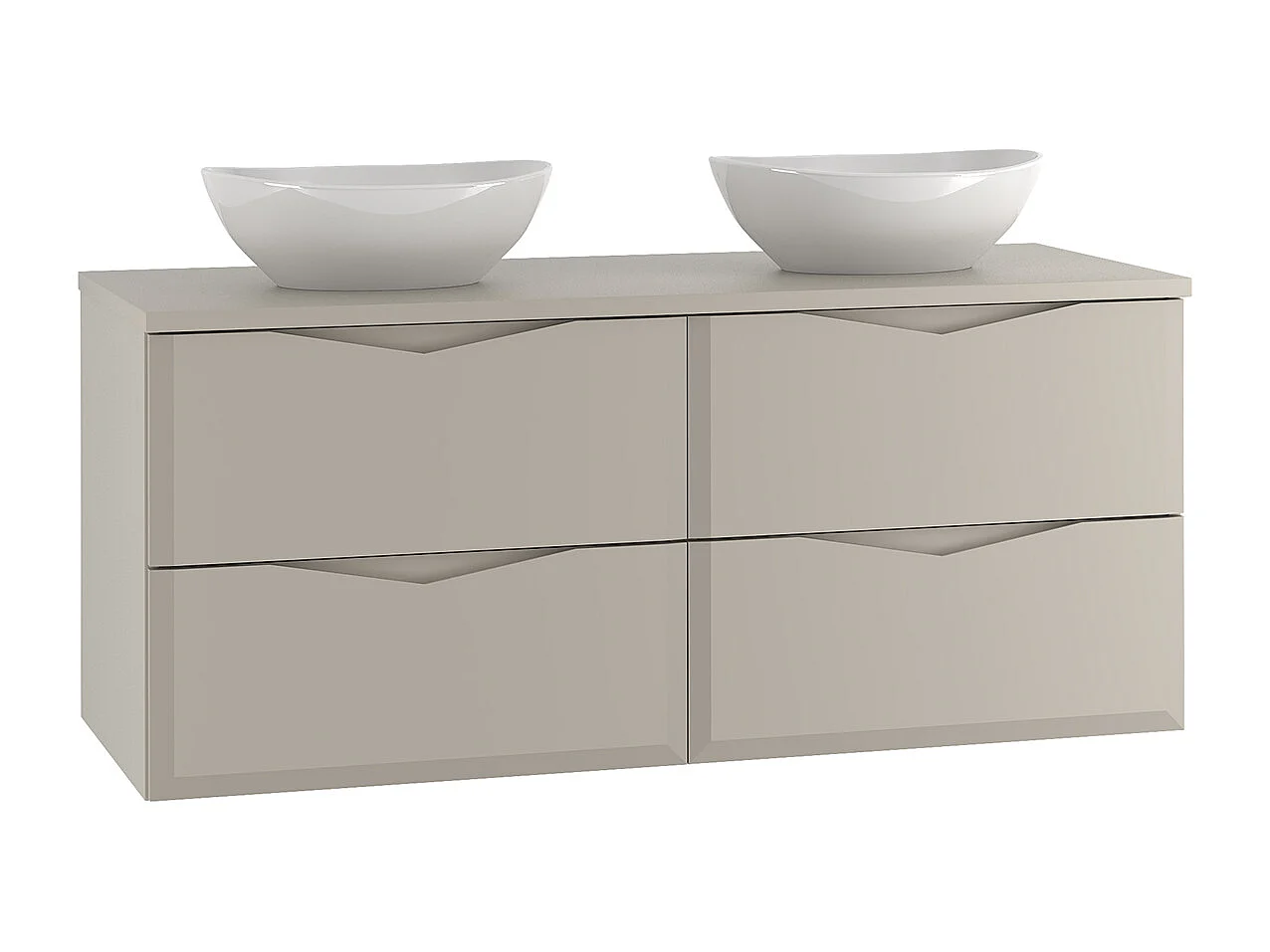 Meuble double vasque 120cm Ellie Cachemire