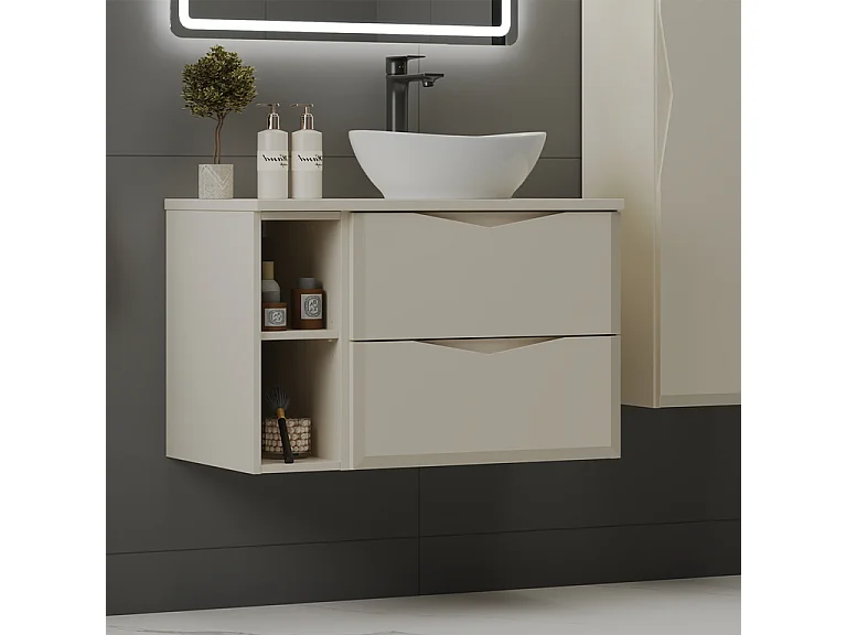 Mobile bagno con lavabo Ellie cachemire 80cm