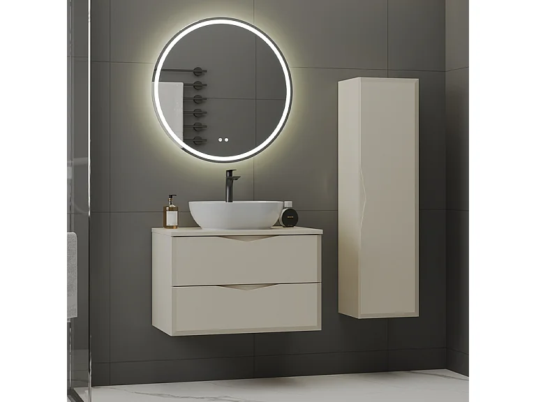 Mobile bagno con lavabo Ellie cachemire 80cm