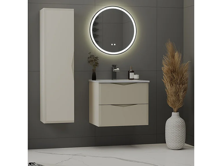 Mobile bagno con lavabo Ellie cachemire 60cm