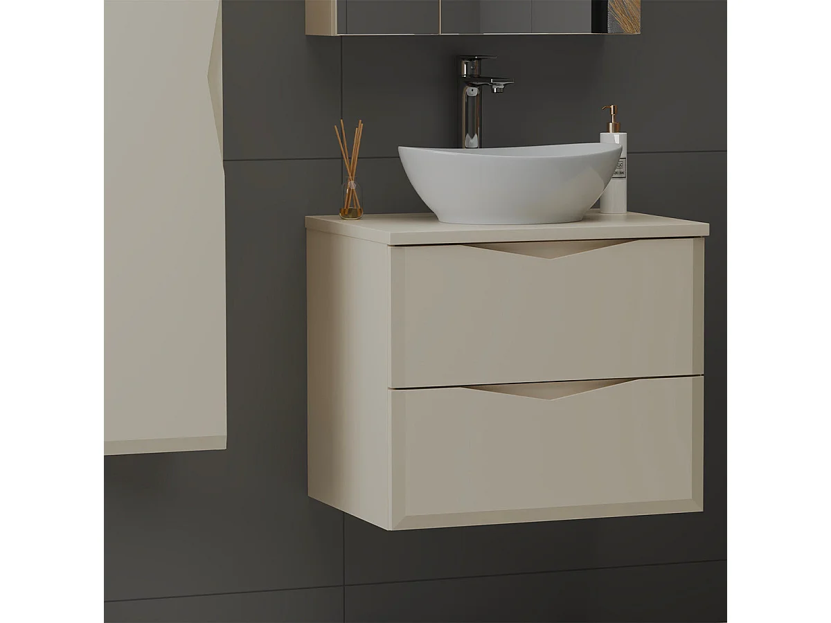 Mobile bagno con lavabo Ellie cachemire 60cm