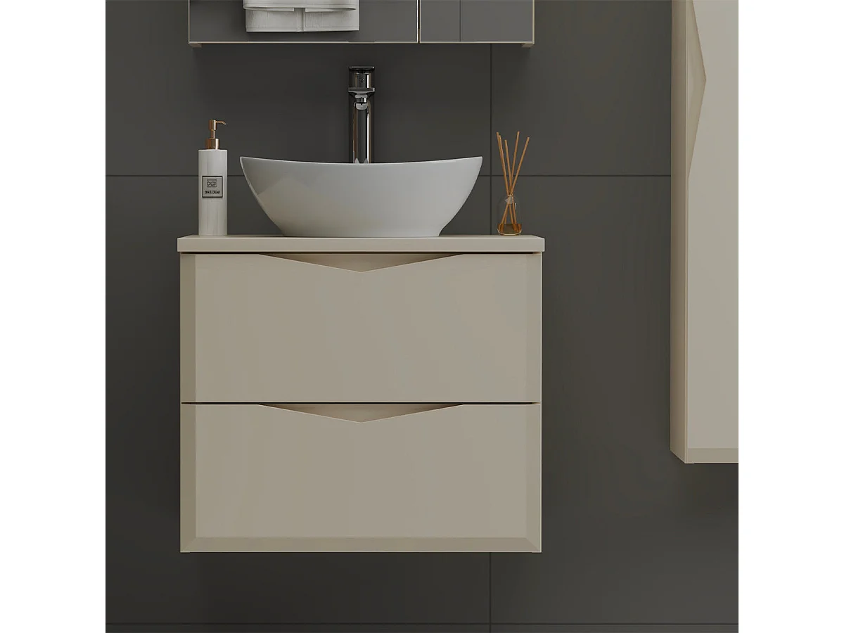 Mobile bagno con lavabo Ellie cachemire 60cm