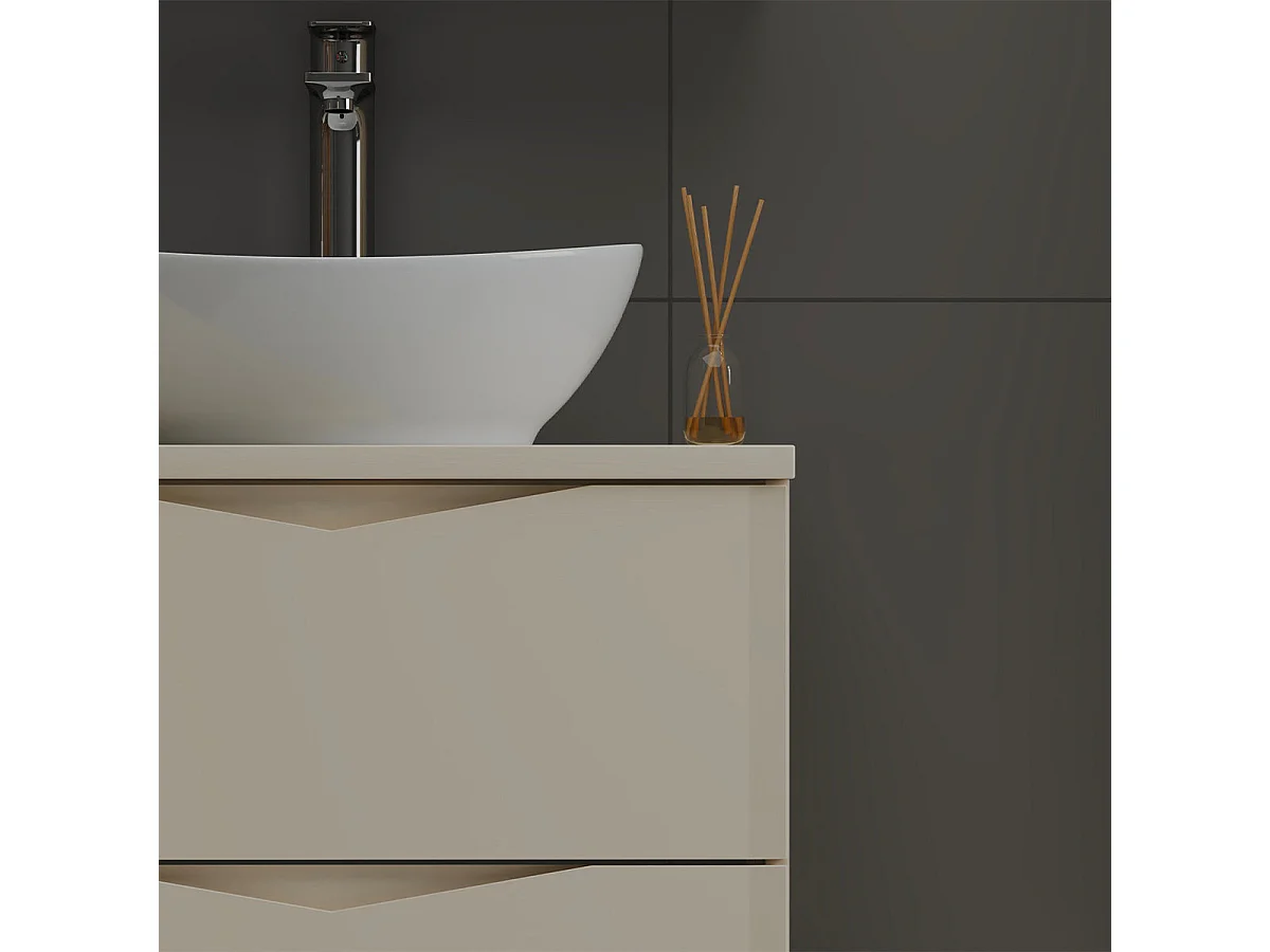 Mobile bagno con lavabo Ellie cachemire 60cm