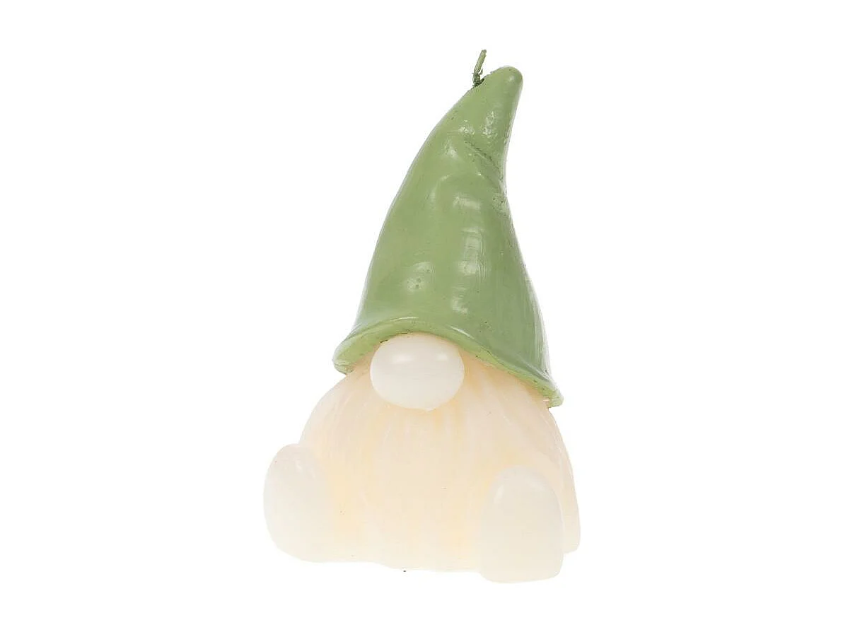Bougie Gnome Henry vert (lot de 4)