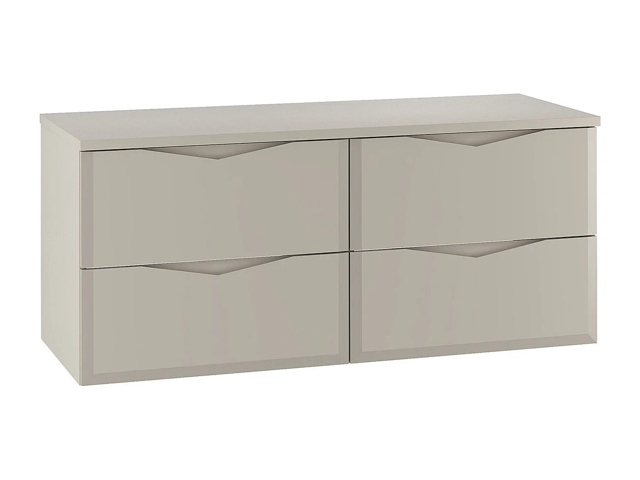 Meuble sous-vasque 120cm plan de toilette Ellie Cachemire