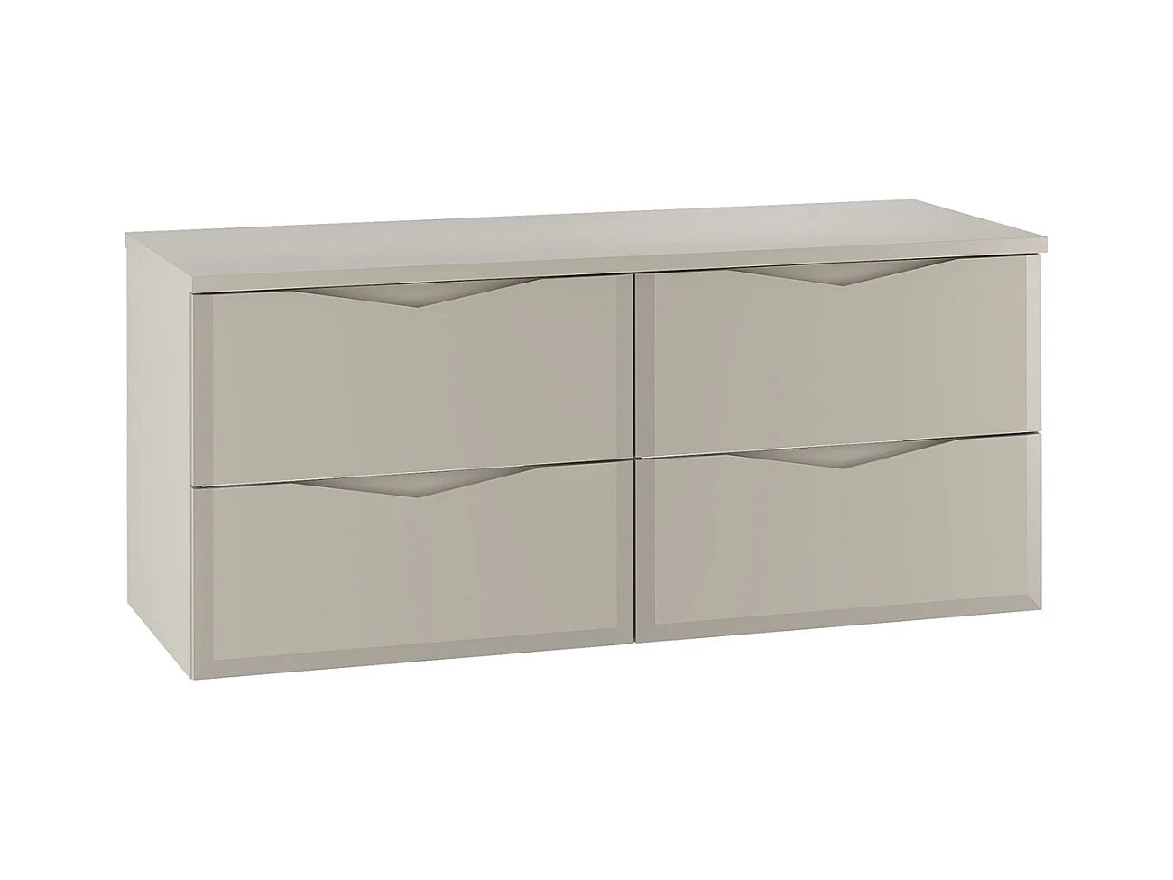 Meuble sous-vasque 120cm plan de toilette Ellie Cachemire
