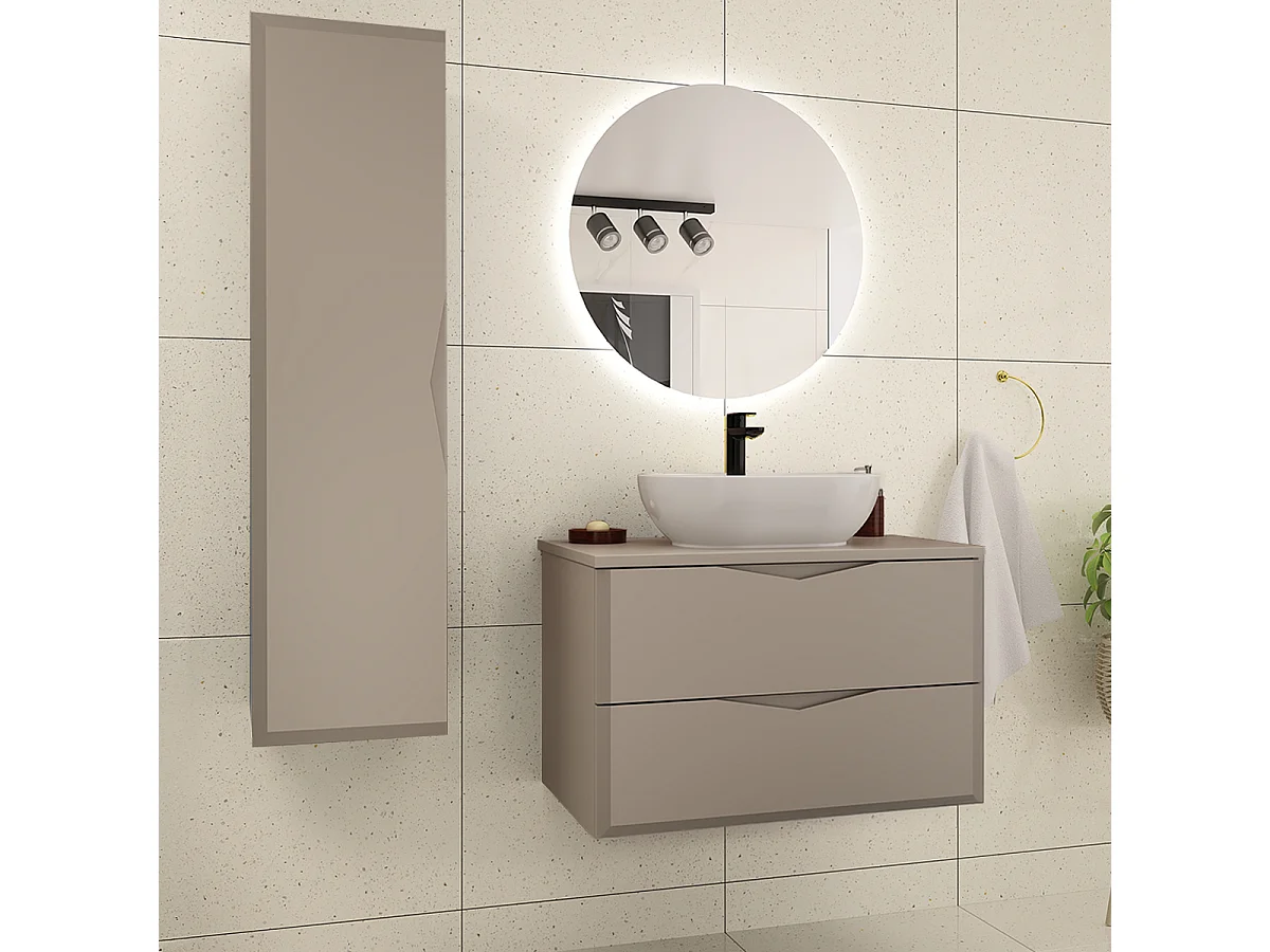 Mobile bagno senza lavabo Ellie cachemire 80cm