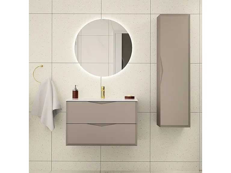 Mobile bagno senza lavabo Ellie cachemire 80cm