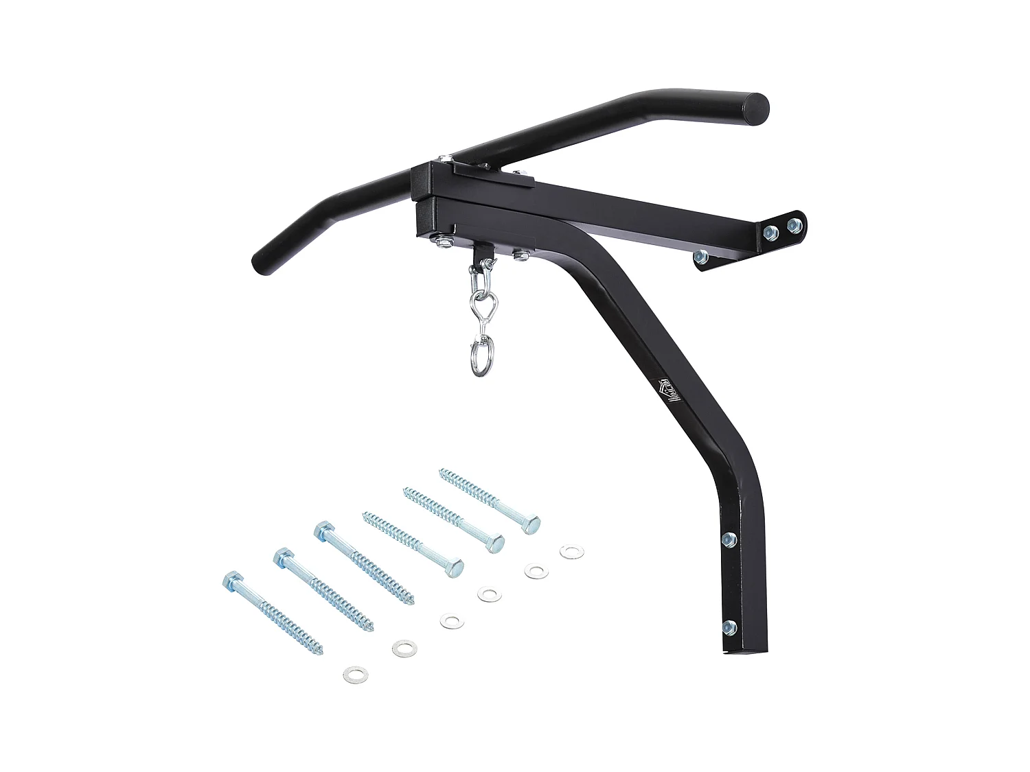 Support sac de boxe fixation sac de frappe barre de traction intégrée charge max. 130 Kg acier noir