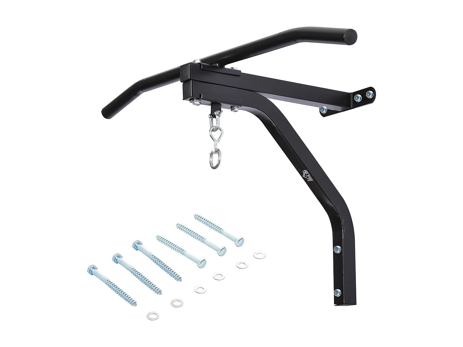 Support sac de boxe fixation sac de frappe barre de traction intégrée charge max. 130 Kg acier noir