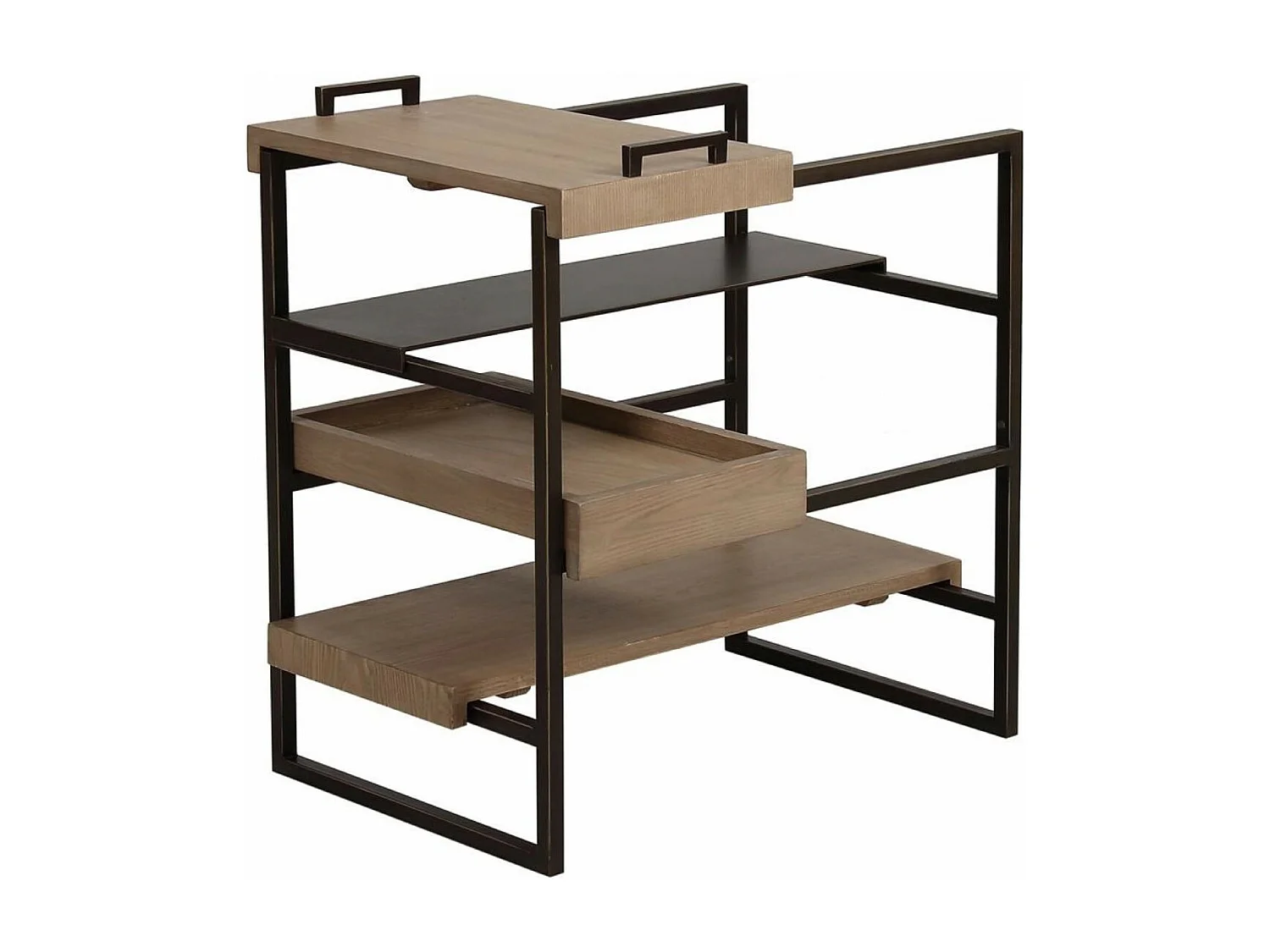 Bout de canapé plateau amovible Bois Beige - Demeure Interior's