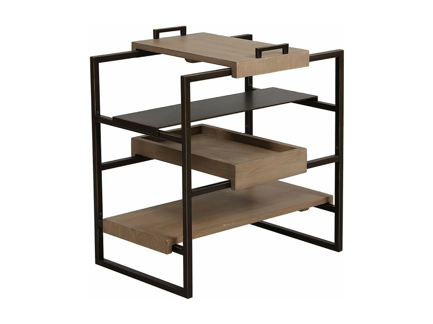 Bout de canapé plateau amovible Bois Beige - Demeure Interior's