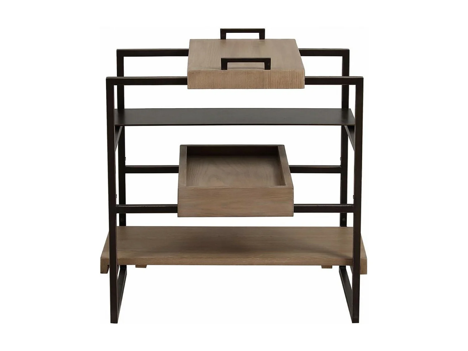 Bout de canapé plateau amovible Bois Beige - Demeure Interior's