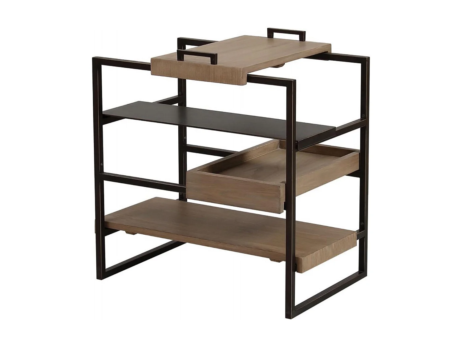 Bout de canapé plateau amovible Bois Beige - Demeure Interior's