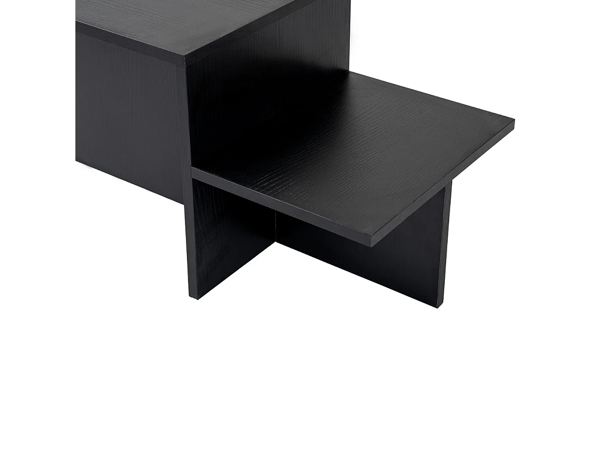 Tavolino da caffè a 2 livelli L80 cm - HARMONY