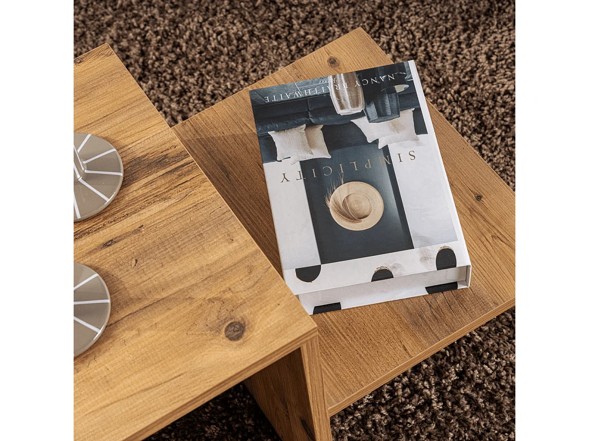 Table basse en aggloméré 80 x 40 x 40 cm Harmony